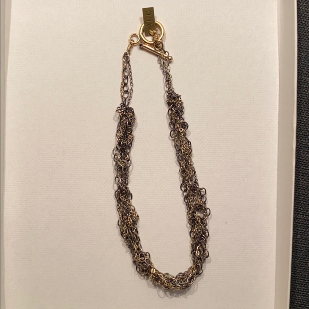 ❤️SALE❤️ILD Black and Gold Snake Crochet Bracelet